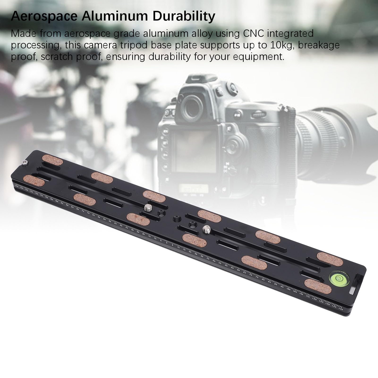 Tbest Adapter do Statywu Aparatu Stop Aluminium ze śrubami do Lustrzanek Cyfrowych Stabilizatory Rozszerzone Mocowanie Podstawy Skala 280 Mm Lekki i Kompaktowy