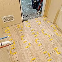 Vista 3 de Generic 132 - Kit de sistema de nivelación de azulejos, 300 clips espaciadores y 100 cuñas reutilizables con 1 alicates de baldosas para instalación