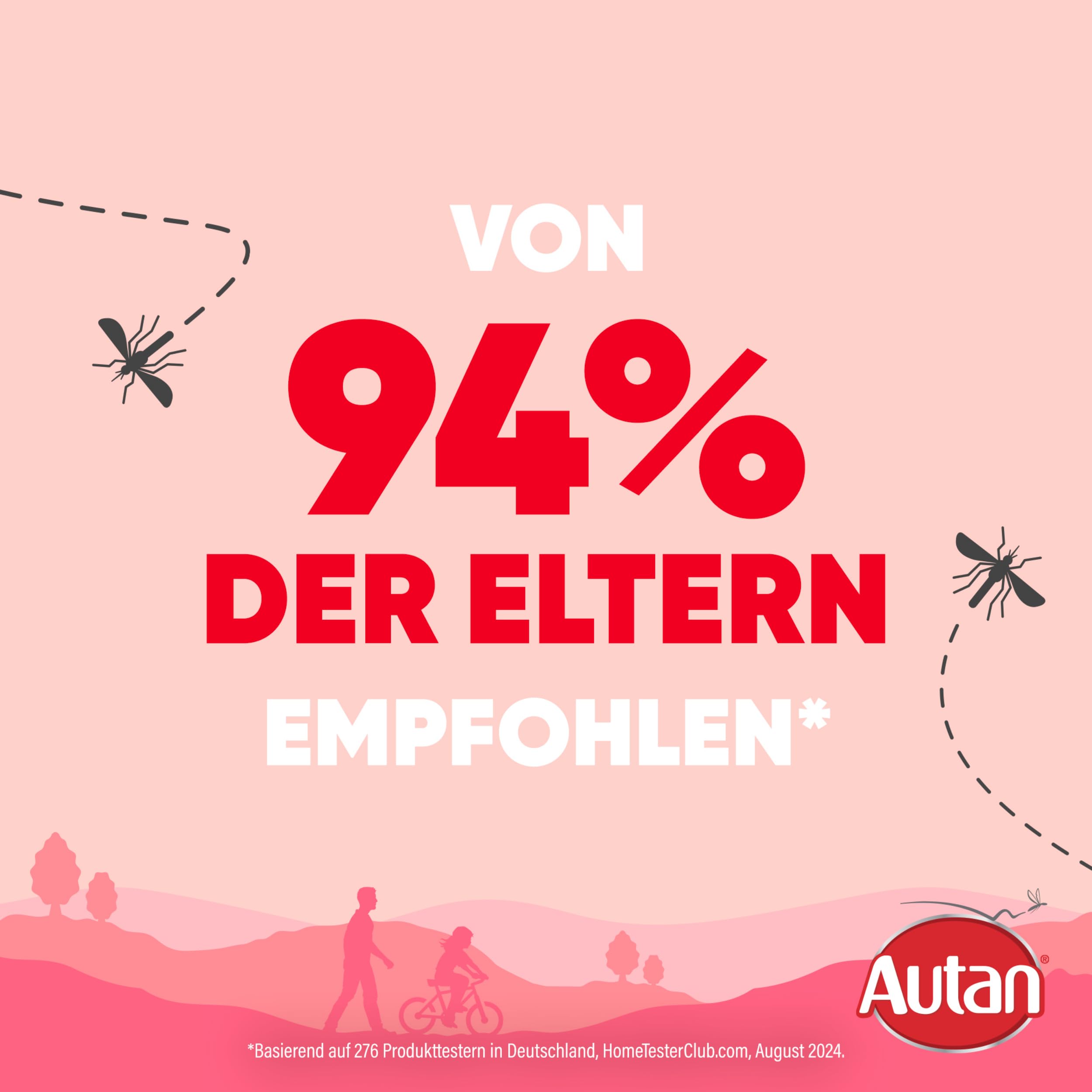 Autan Kids Pumpspray, Effektiver Insektenschutz gegen Mücken und Zecken, Mückenschutz, Travel Ess... Ansicht 3