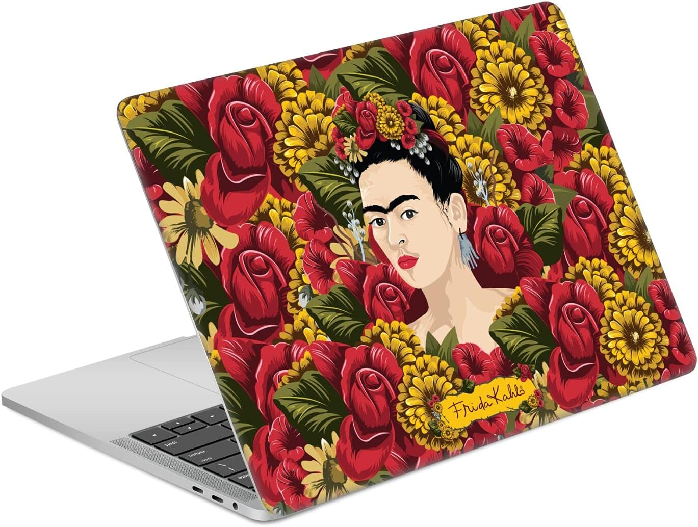 Head Case Designs Officially Licensed Frida Kahlo Portrait Pattern Floral Vinyl Sticker Skin Decal Cover Compatible with MacBook Pro 13.3" A1708