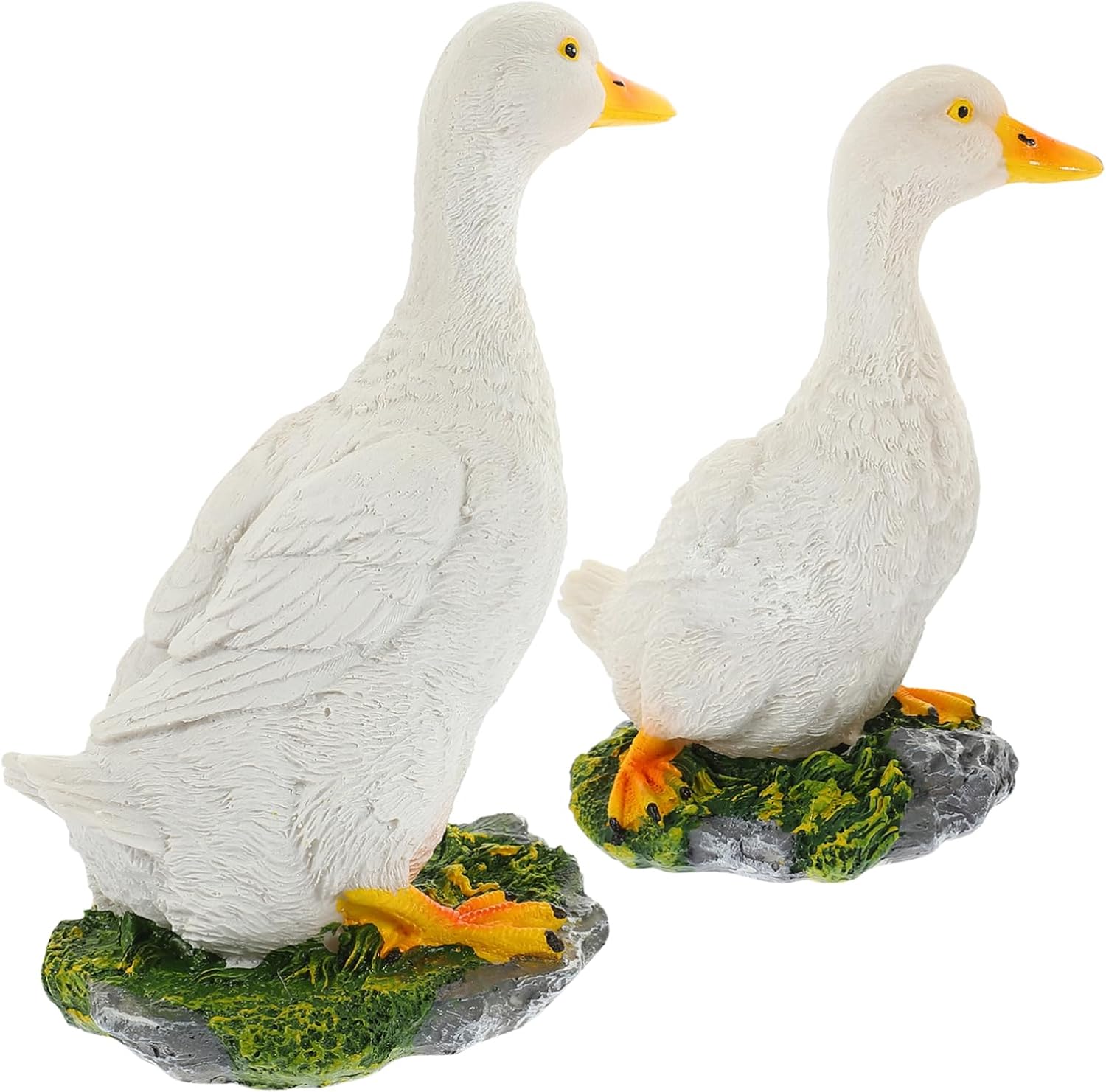 BESPORTBLE 2pcs Garden Fake Statue Ornament for Lawn Realistic Statue Fake Model for Garden Dec