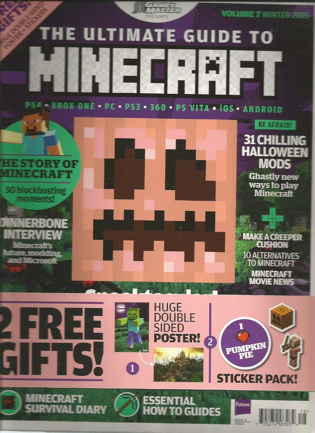 THE ULTIMATE GUIDE TO MINECRAFT MAGAZINE VOL.7 WINTER 2015 W/2 FREE ...