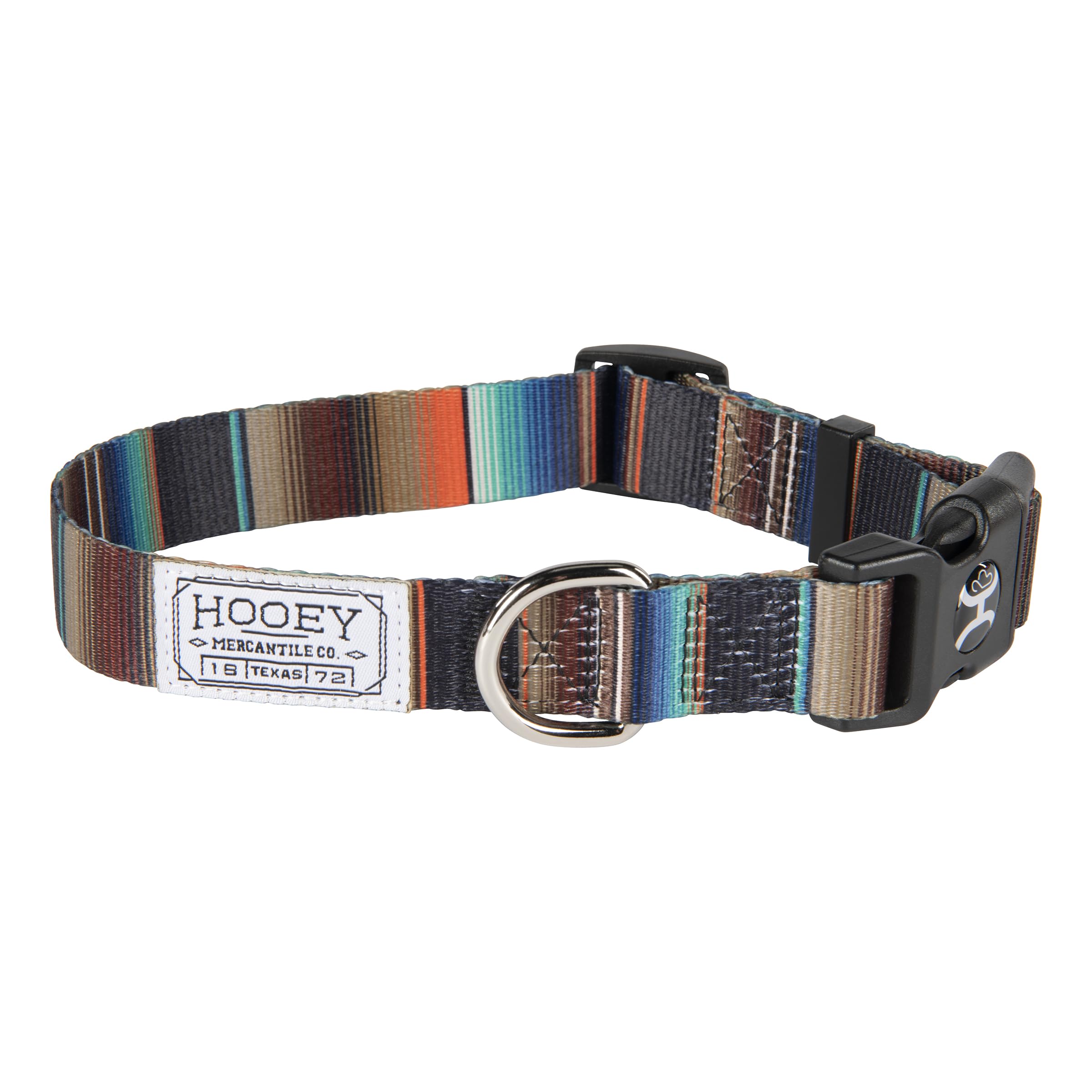 Hooey Nomad Dog Collar, Durable Polyester Webbing Collar with Graphic-Inspired Prints, Navajo Print, Large
