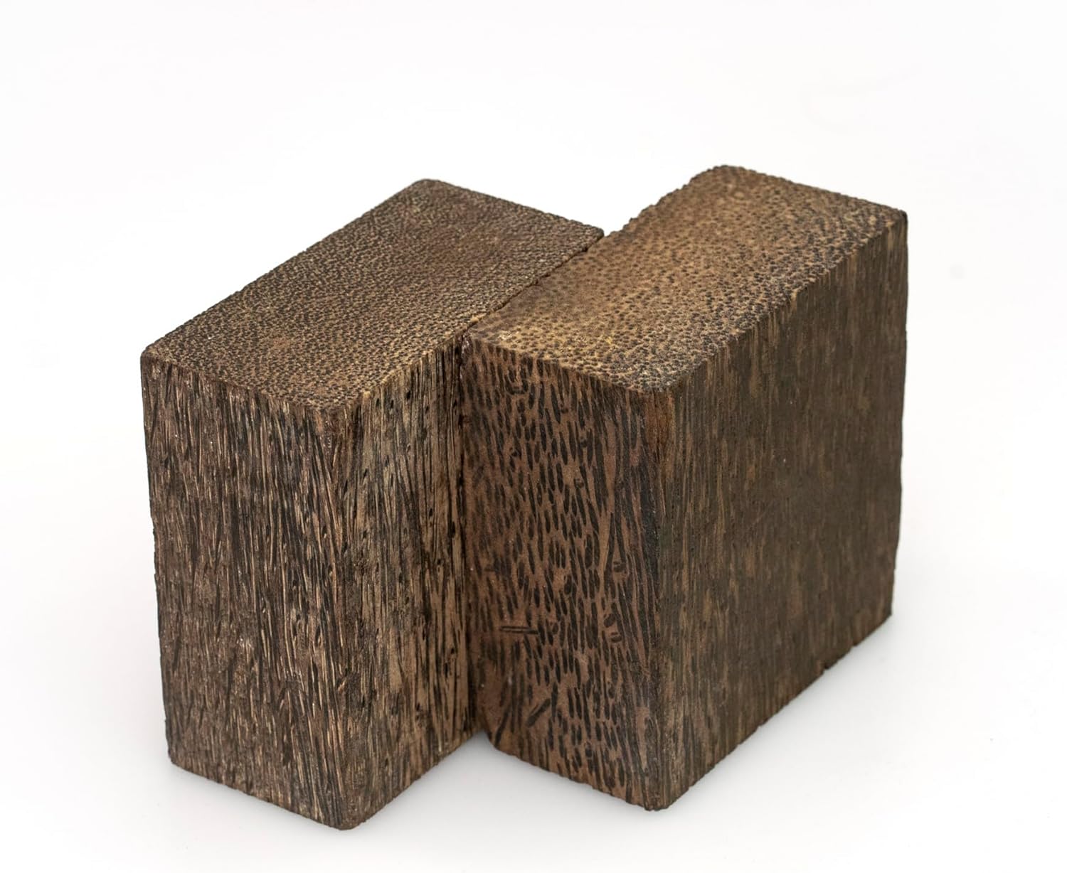 Pack of 4 Beautiful Black Palm Bowl Blanks for Turning, Suitable Carving/Whittling Block (6”x 6”x 2)