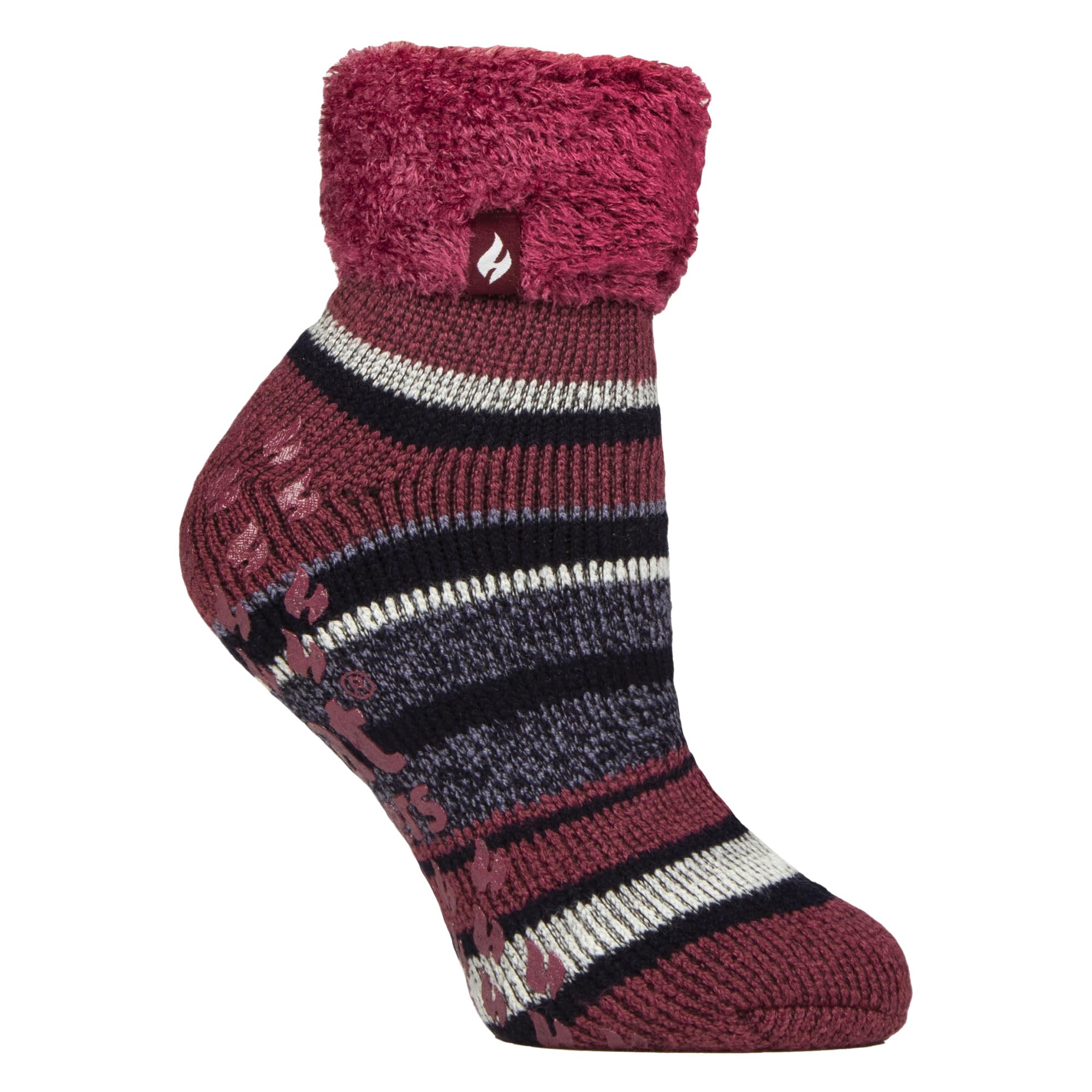 Heat Holders Women's Raspberry - Non Slip Fluffy Socks | Gift Socks For | Size 4-7 (4-7, )