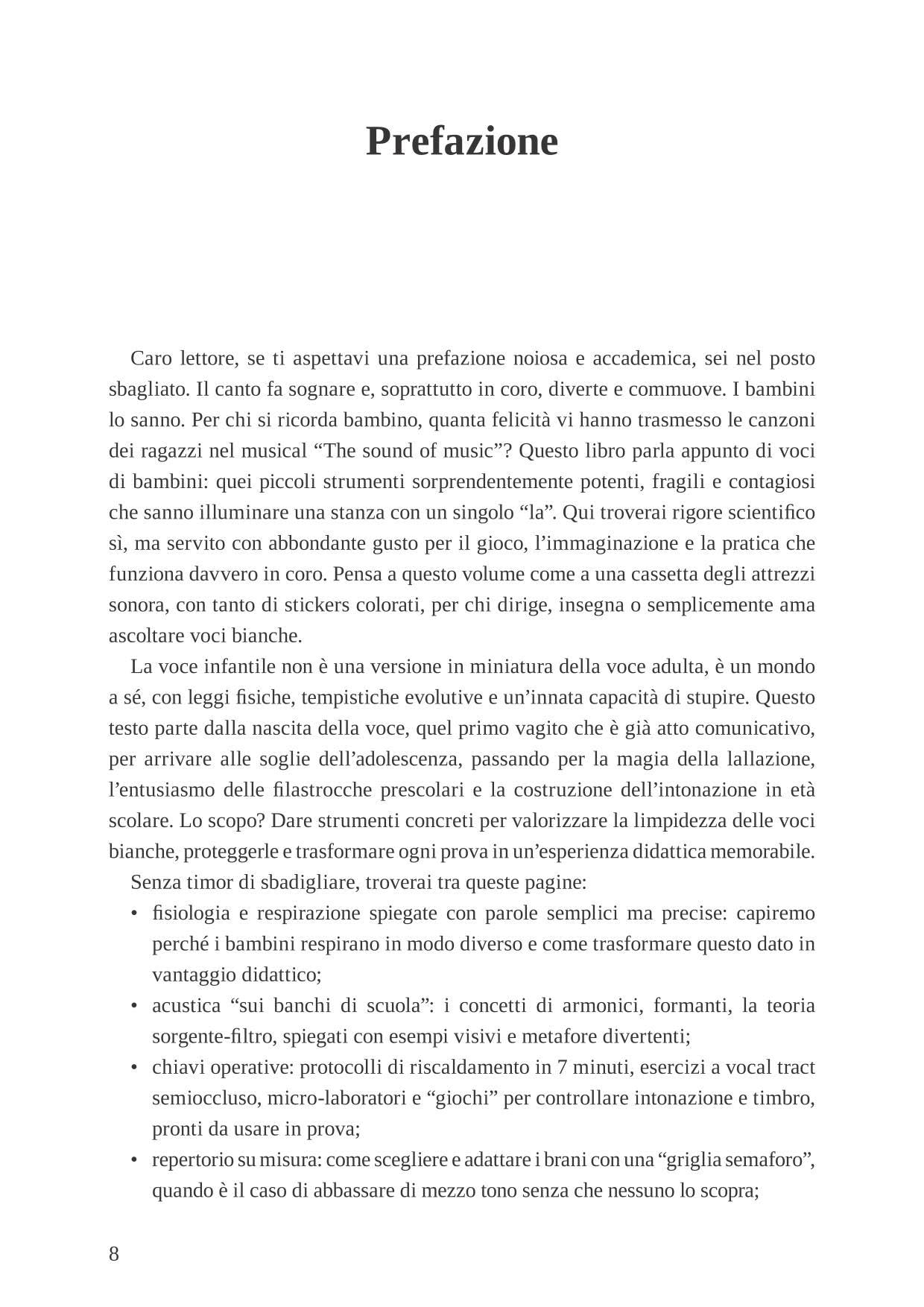 Voci bianche. Acustica, fisiologia vocale ed educazione corale. Metodo