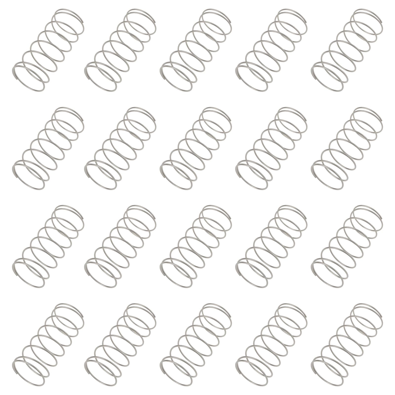 eMagTech 20Pcs Toilet Tank Flush Valve Spring for Water Tank Button 0.8x18x40mm