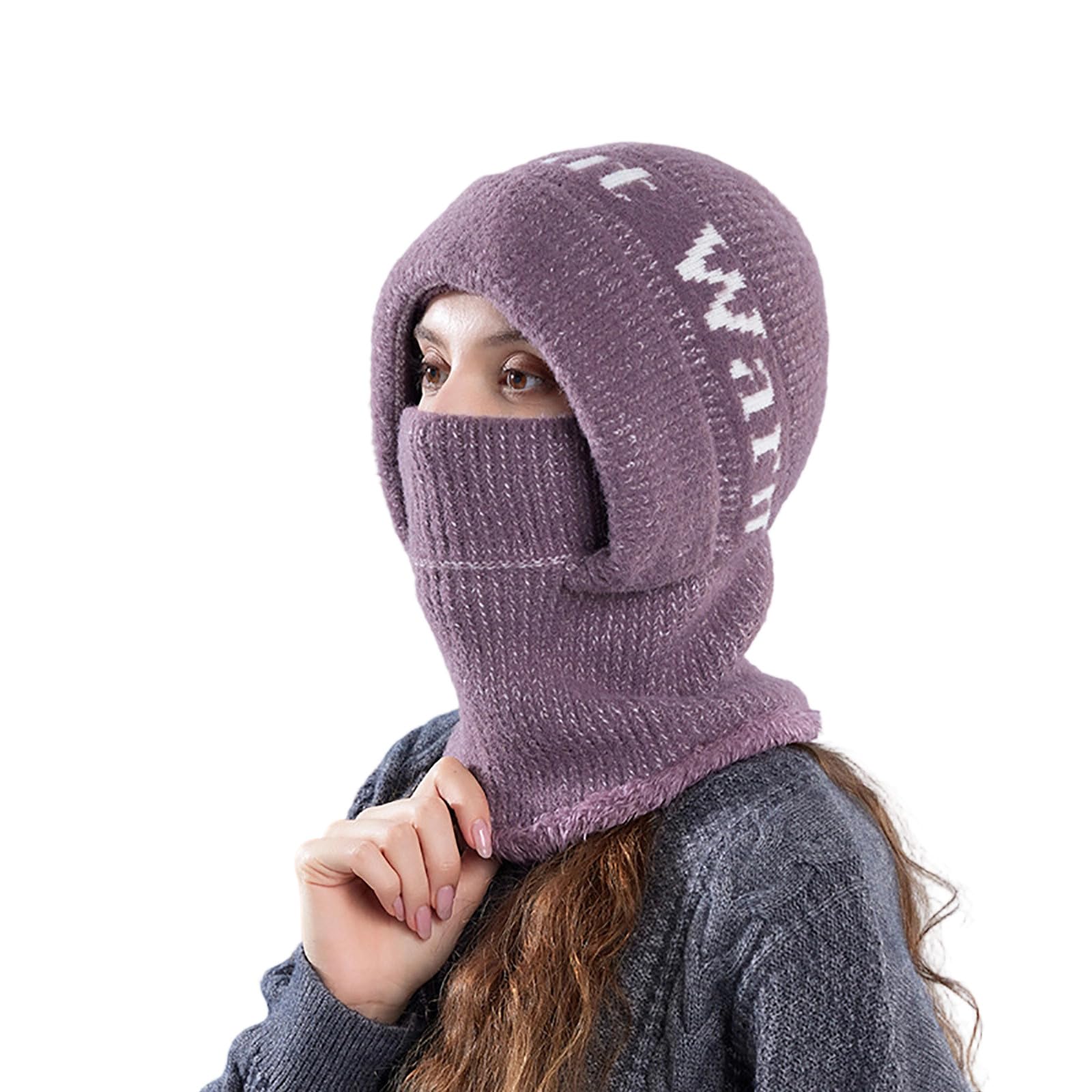 Ski Masks Padded Balaclava for Men Women Fleece Lined Windproof Face Mask Hats Warm Neck Cover Winter Hood