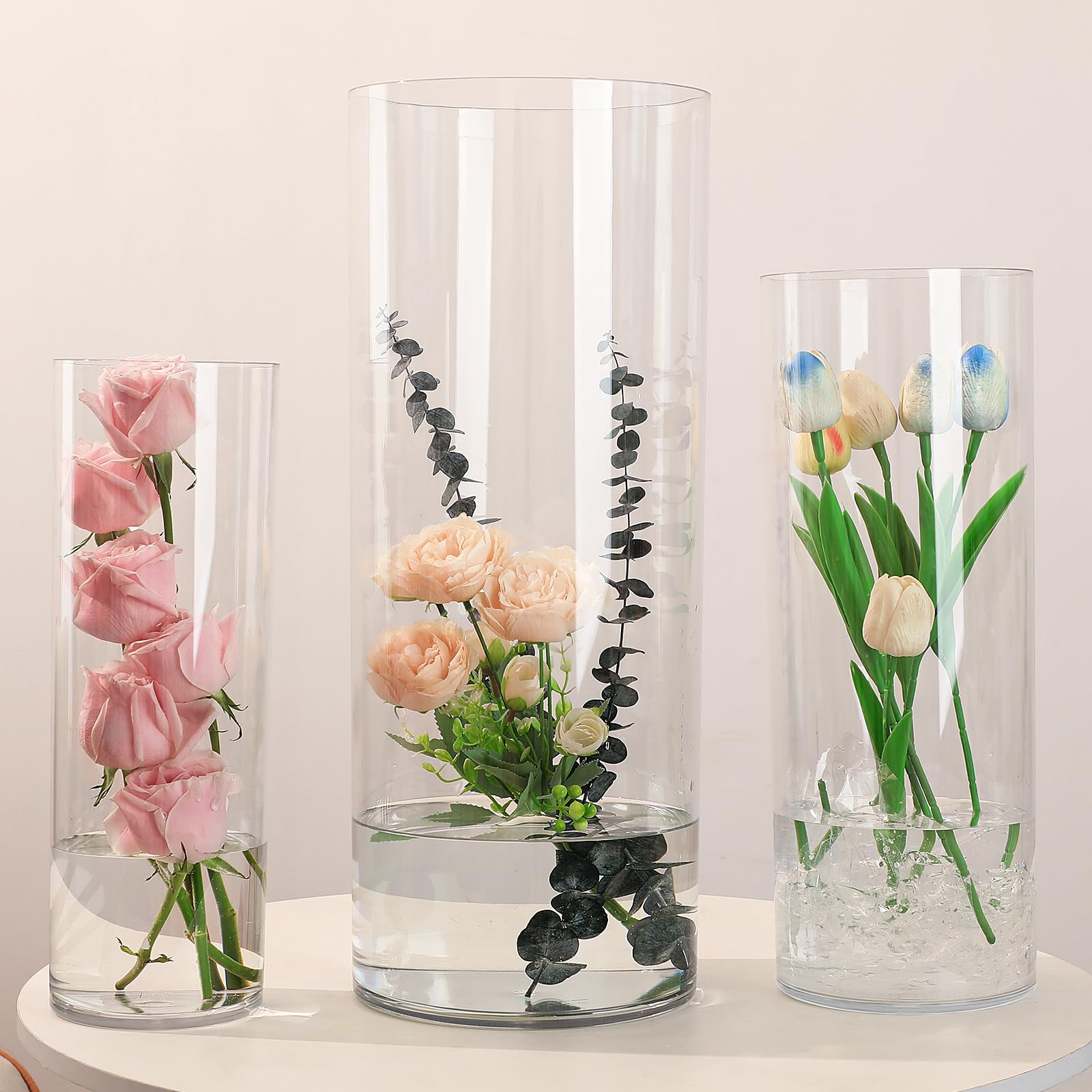 花瓶・フラワースタンド madoka rindal flower base large size Amazon.com: Vexiota Clear Tall Large Acrylic Cylinde Flower Vase
