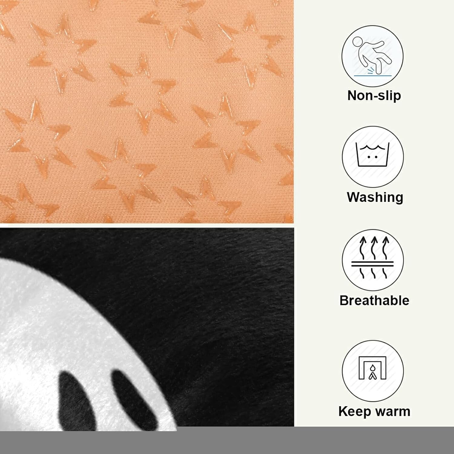 review Halloween Spooky Ghosts Dog Bed Medium Pet Bed Mat Non Slip Cat Beds Pad Mats Soft Dogs Bed Pillows Pets Blanket Cushion