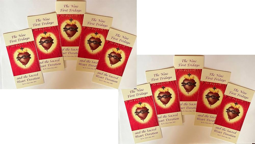 The Nine First Fridays and Sacred Heart Devotion 4 Panel Pamphlet