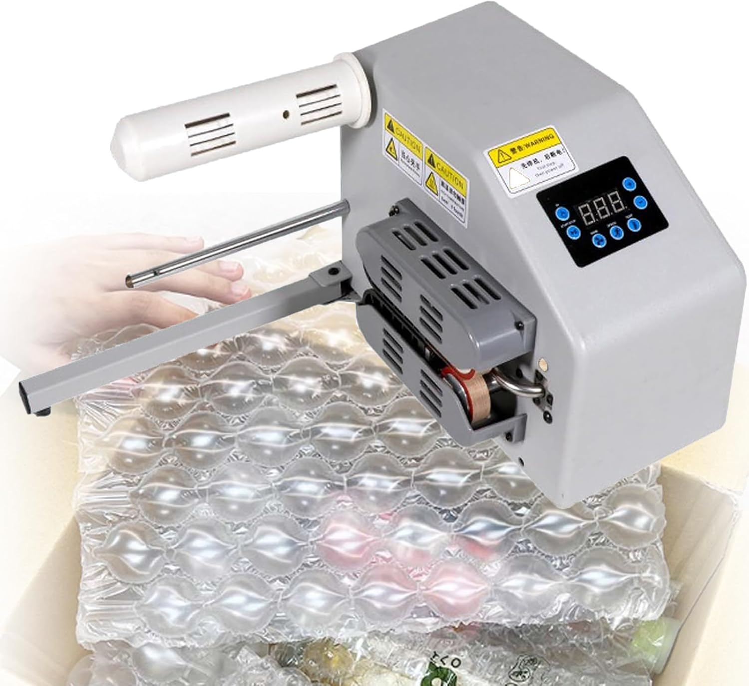 High Speed Air Cushion Machine 16m/min Inflator tworzy folie do folii bąbelkowej do wysyłki słabe przedmioty Kompaktowa konstrukcja Łatwa obsługa One Touch Oszczędność przestrzeni Rozwiązanie oszczędn