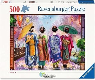 Blossom Walk 500 Piece Jigsaw Puzzle – Peaceful Garden Path Challenge, Relaxing Fun for Adults & Families