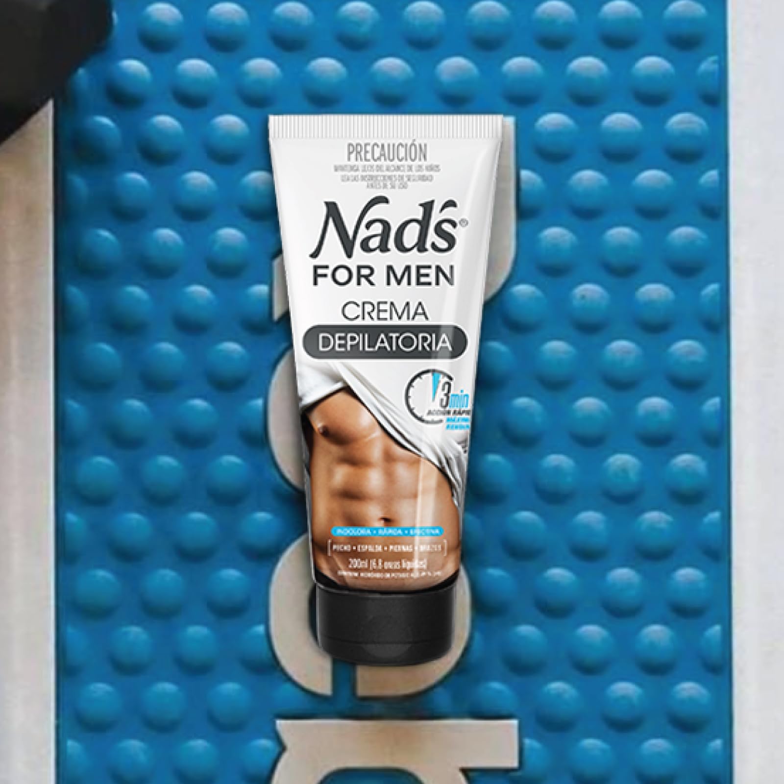 Nad's For Men Krem do depilacji ciała dla mężczyzn, klatki piersiowej, pleców, nóg i ramion, 200ml