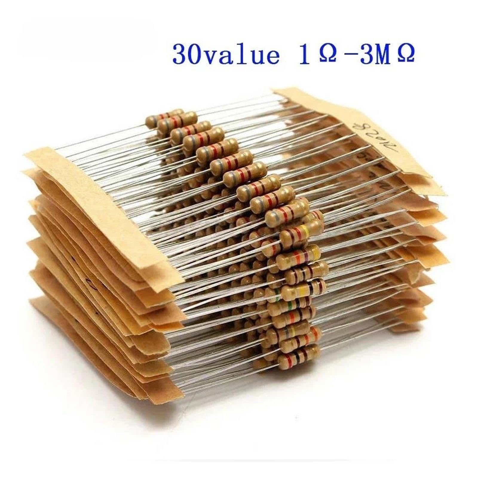 300 Teile/satz Carbon Film Metall Widerstände DIY Widerstand Sortiment Kit