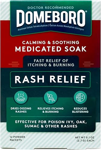 Domeboro Alivio de erupciones medicinales, 12 paquetes de polvo