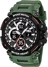 V2A Outdoor Sport Shockproof Led Analogue And Digital Waterproof Chronograph Watch For Men ( Multicolor )