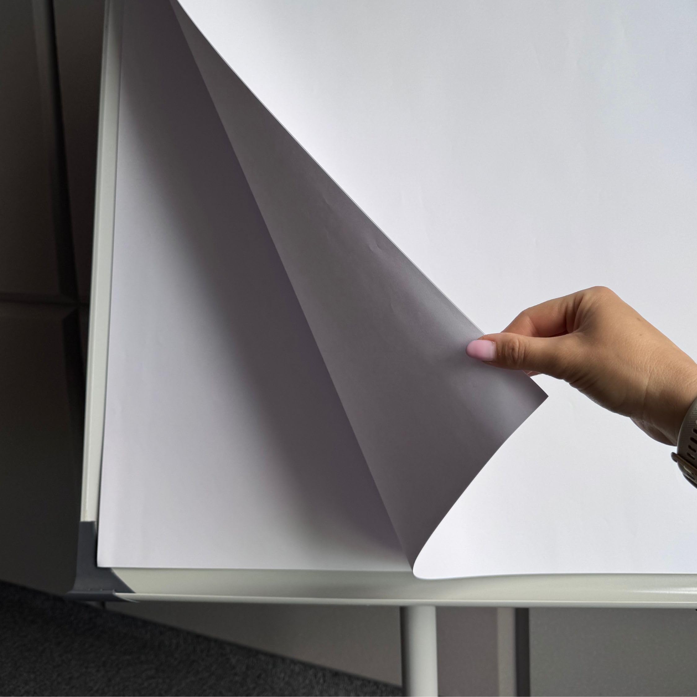 D.RECT Bloc de Papel para Flipchart 650×1000 mm – Pack de 3 Bloques, 60 Hojas – 80 g/m² Superficie Lisa – Papel para Presentaciones y Formación