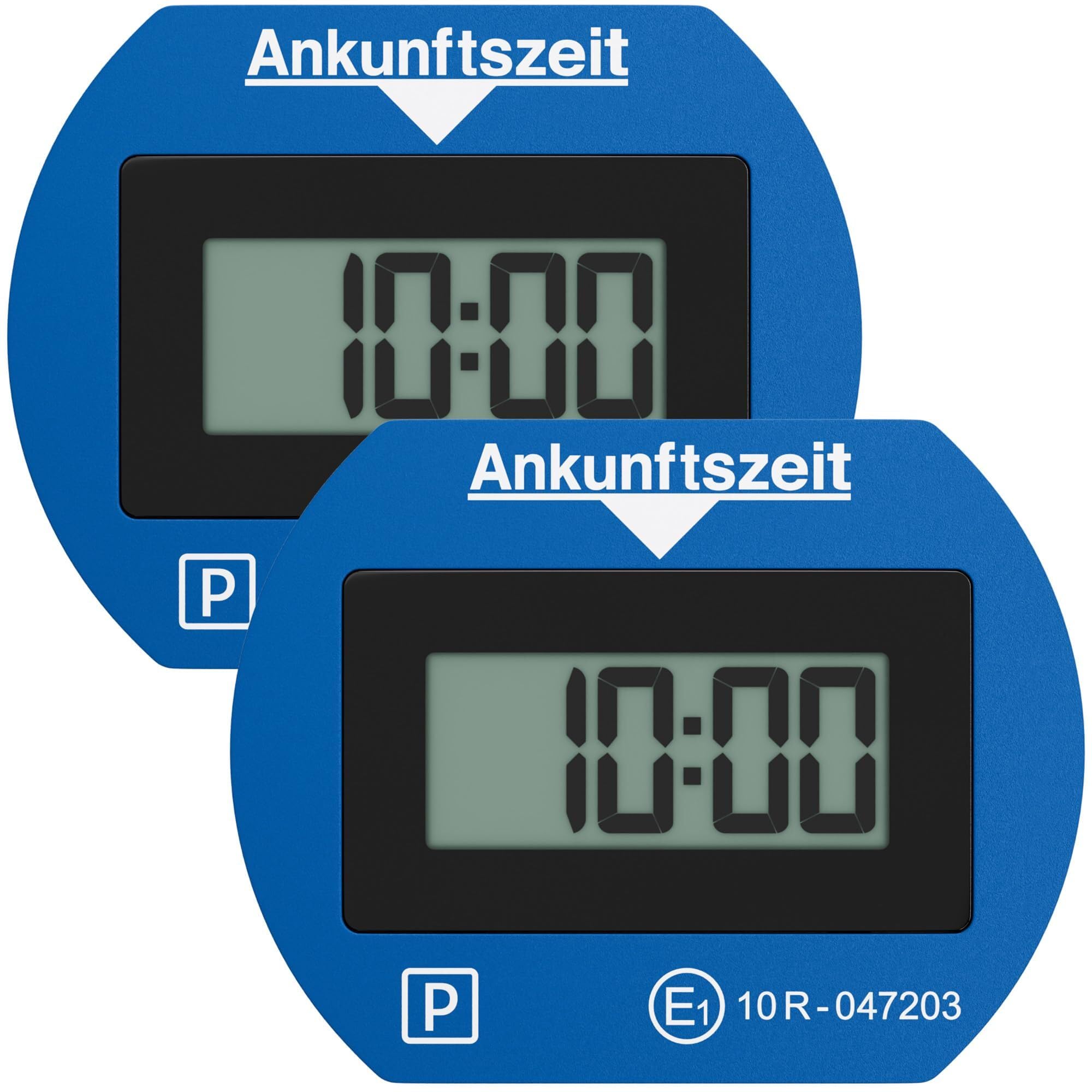 Needit 2X elektronische Parkscheibe Park Lite I automatische Parkscheibe elektrisch mit Zulassung vom Kraftfahrt-Bundesamt I Digitale Parkuhr mit 2 Displays & vielen Funktionen, langlebig&zuverlässig