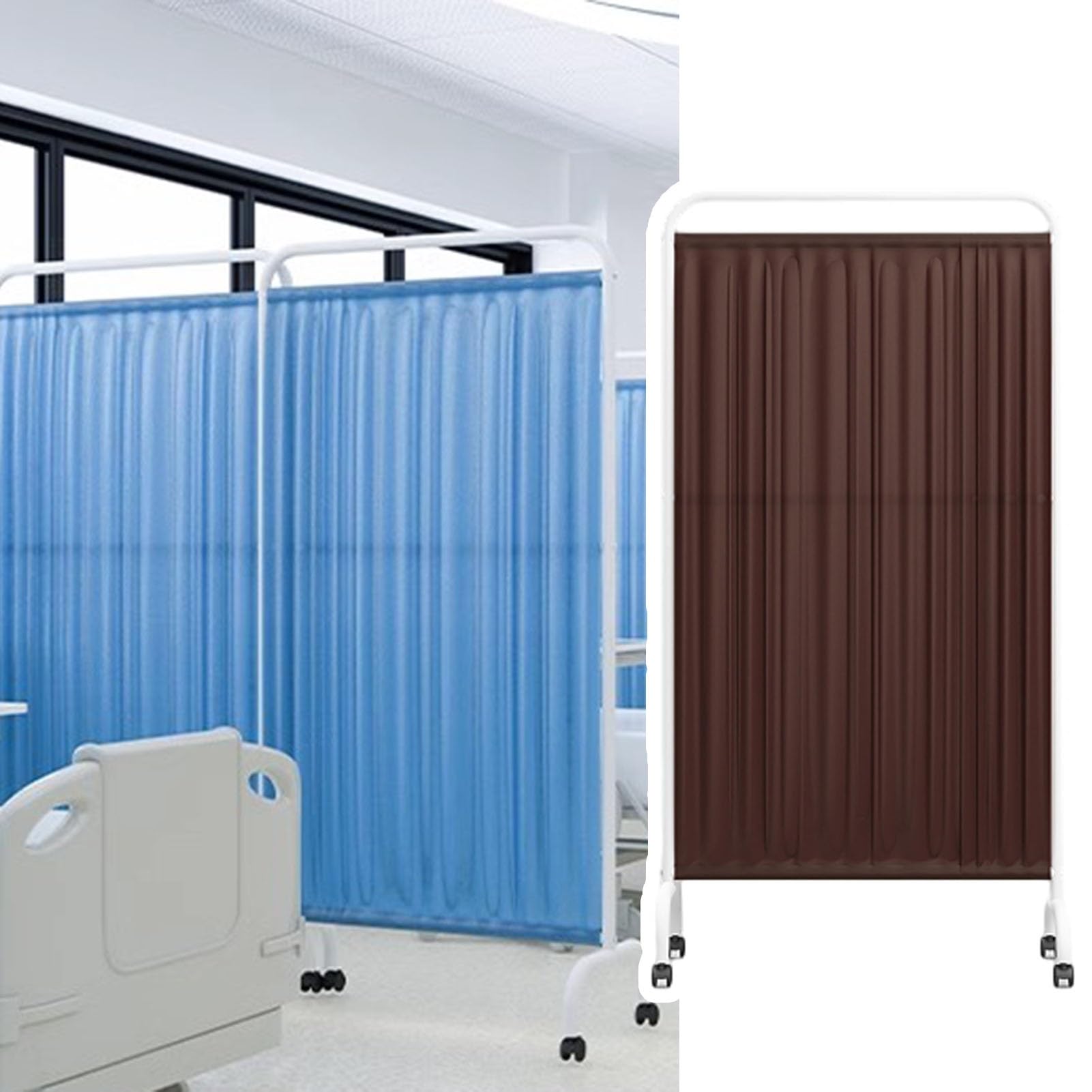 Cloison de séparation sans perçage marron pour bureau et terrasse