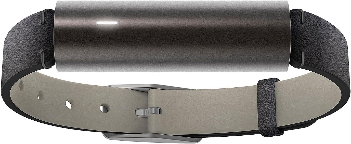 Misfit Ray Fitness Tracker With Tubular Black Unisex Leather Band
