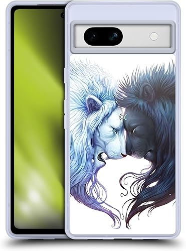 Miniatura 8 de Head Case Designs Officially Licensed Jonas JoJoesArt Jödicke Yin Yang Wolves Creatures Soft Gel Case Compatible with Google Pixel 7a
