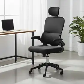 Cadeira de Escritório Ergonômica Hyatto Zenith Preta, Encosto Lombar Dinâmico, Giratória, Malha Respirável, Mecanismo de Elevação e Inclinação com Trava, Rodinhas Silenciosas HYATTO OFFICE