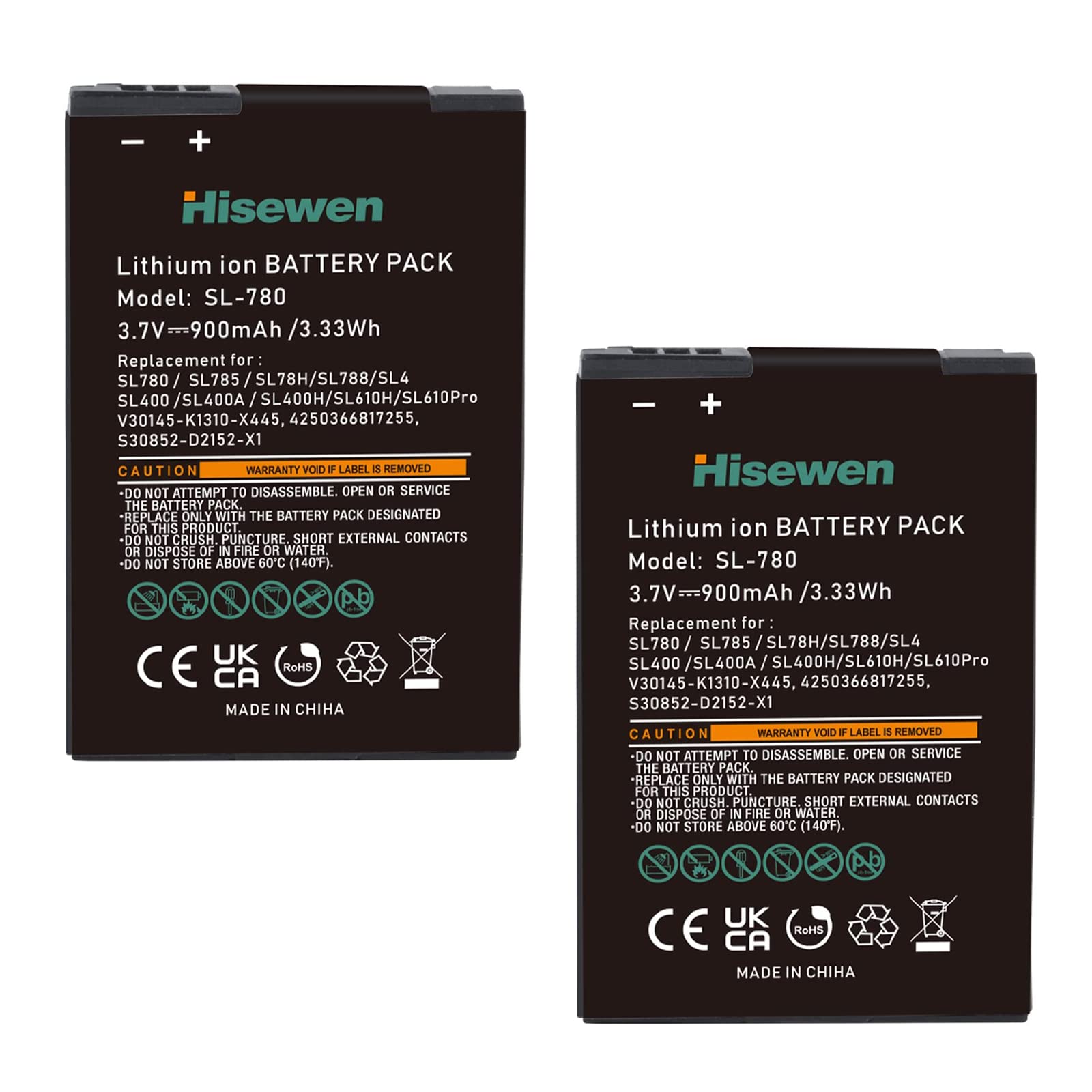 2 Batterie Ricambio Per Telefono Siemens Gigaset SL780 SL400 - 900 MAh, 3.7V - Compatibili Con Modelli SL78H, SL785, X656 - Foto 7