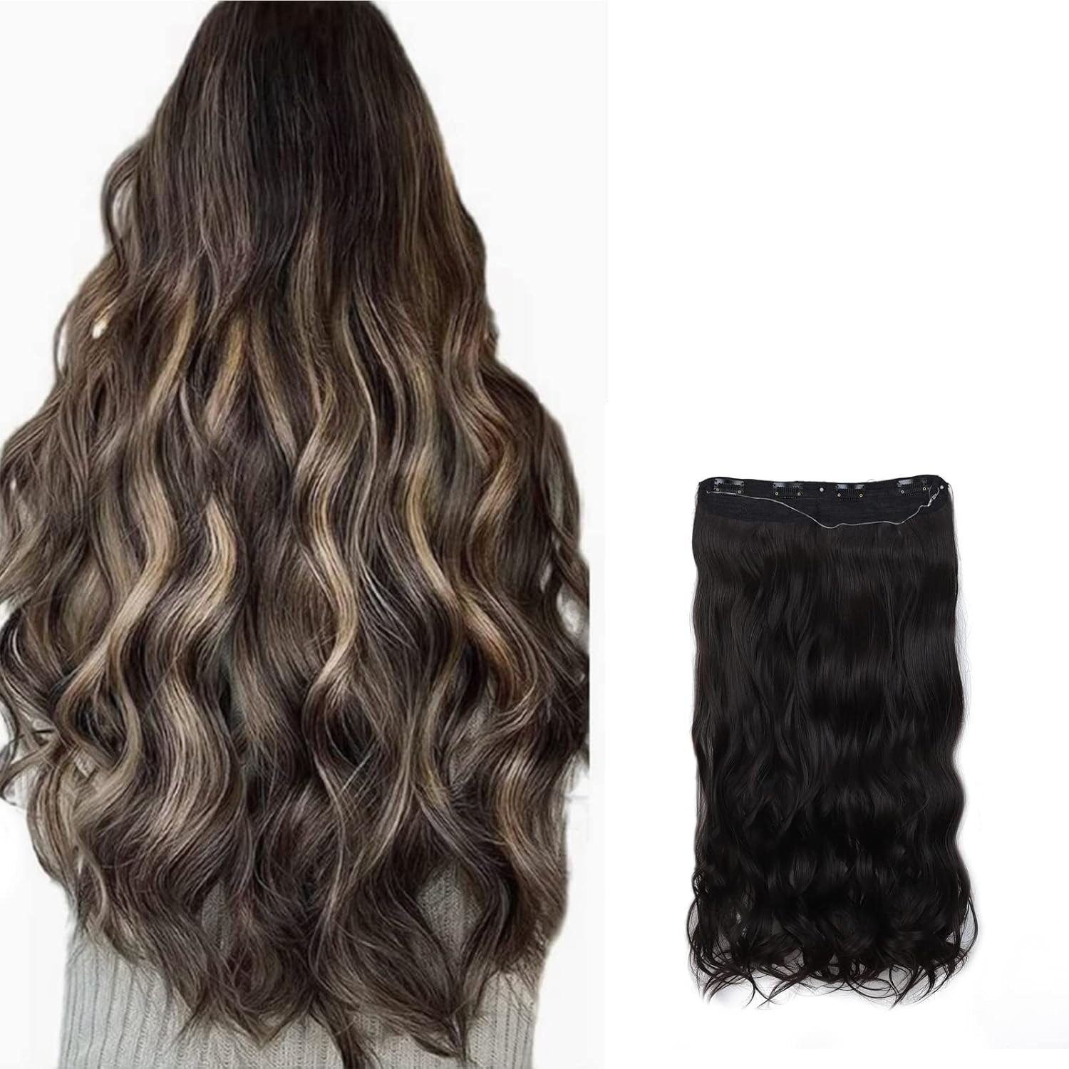 FXMHPCL Hair Extensions Adjustable Size Transparent Secret