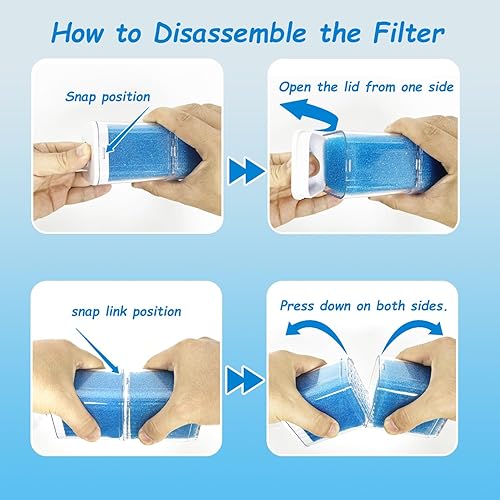 Miniatura 6 de Filtros de tanque de peces para tanques de 20 a 100 galones, filtro sumergible para acuario con filtración, oxigenación, agitador, circulación 4 en