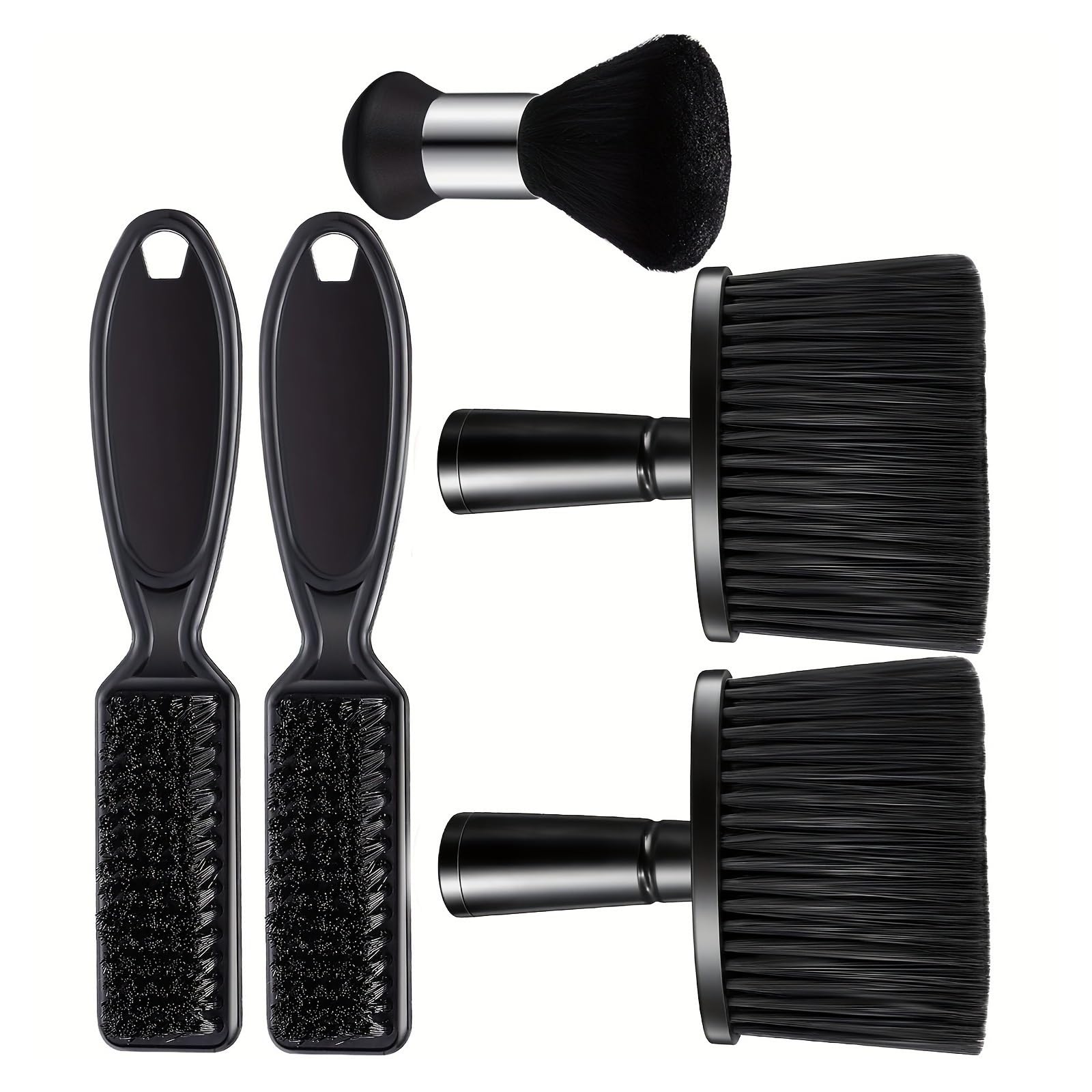 Juego De Cepillos For Quitar El Polvo Del Cuello, Cortapelos, Herramienta De Peinado De Cerdas, Mango De ABS, Suministros De Limpieza Tipo Cabello, 5 Uds.(5pcs set-B)