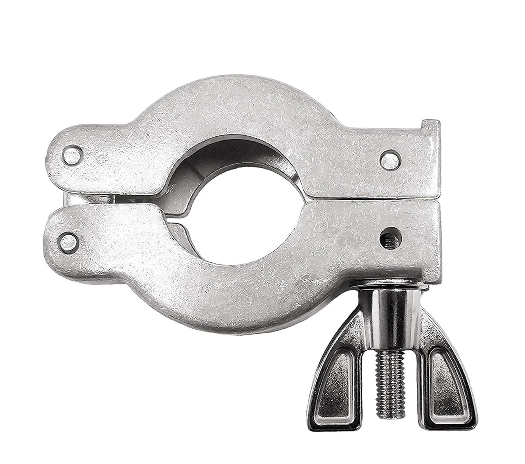 Lmutunmpa One Color 2 Pcs Iso-Kf Flange Quick Clamp Hinge - 304 Stainless Steel Vacuum Hose Clamp Fittings For Degassing Chamber And Vacuum Oven(Kf16)