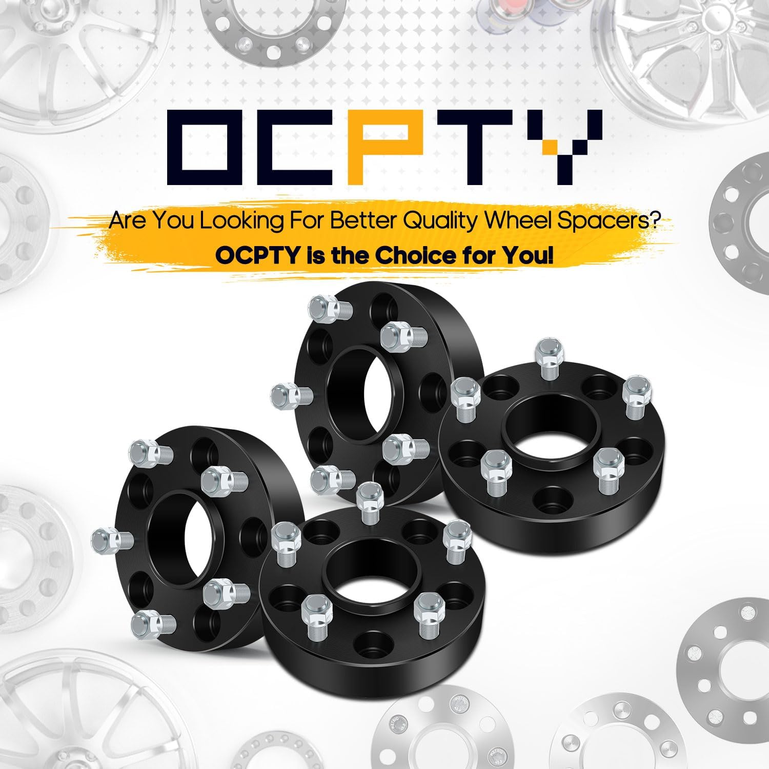 OCPTY 4PCS 1.5" Wheel Spacers 5x5.5 to 5x5.5 Wheel Adapters 14x1.5 Studs 77.8mm Center fit for 2012-2018 for Ram for 1500