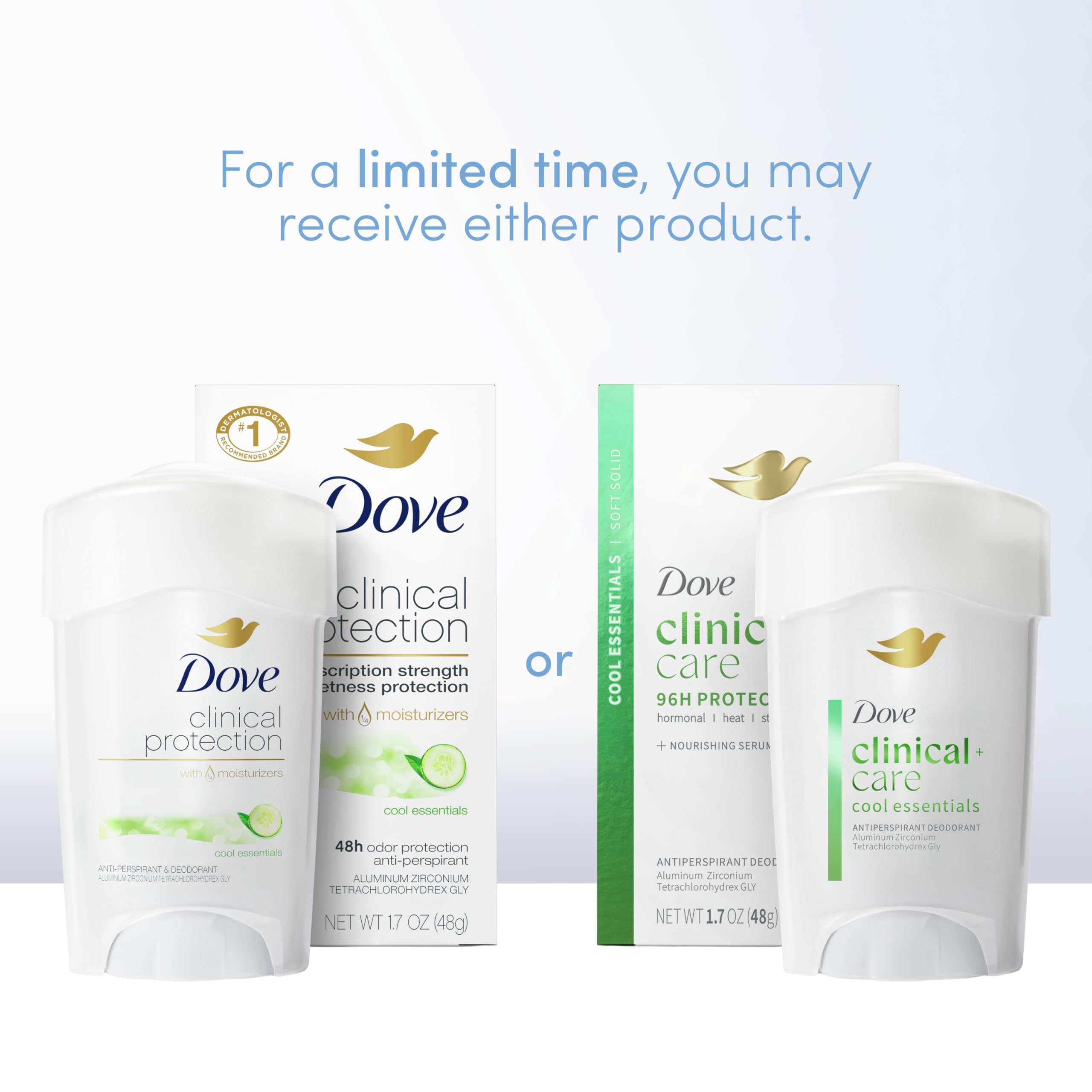 Amazon.co.jp: Dove Clinical Protection 固体クールキュウリと緑茶の