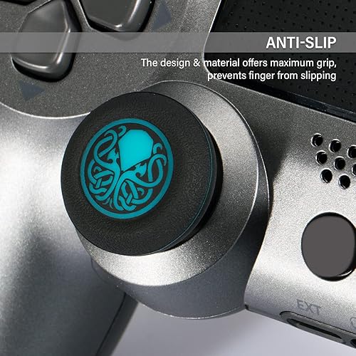 Miniatura 4 de Playrealm Soft Rubber Silicone Printing Thumb Grip Cover x 4 for PS5, PS4, Xbox Series XS, Xbox One, Switch PRO Controller(Unspeakable Pack)