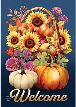 Briarwood Lane Fall House Flag 40x28 For Outdoor Fall Basket For Fall House Flag