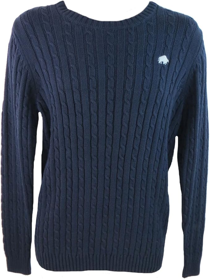 Size XXXXL Raging Bull Men's Cable Knit Sweater Cotton Jumper Amazon