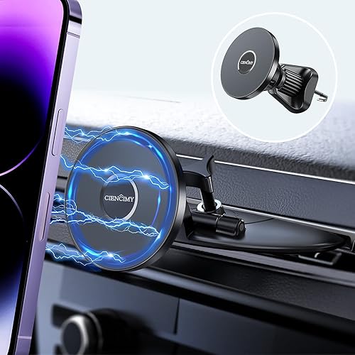 Soporte magnético para teléfono con ranura para CD compatible con Mag Safe CD Car Mount para iPhone 13 12 Pro Max Minitodos los teléfonos