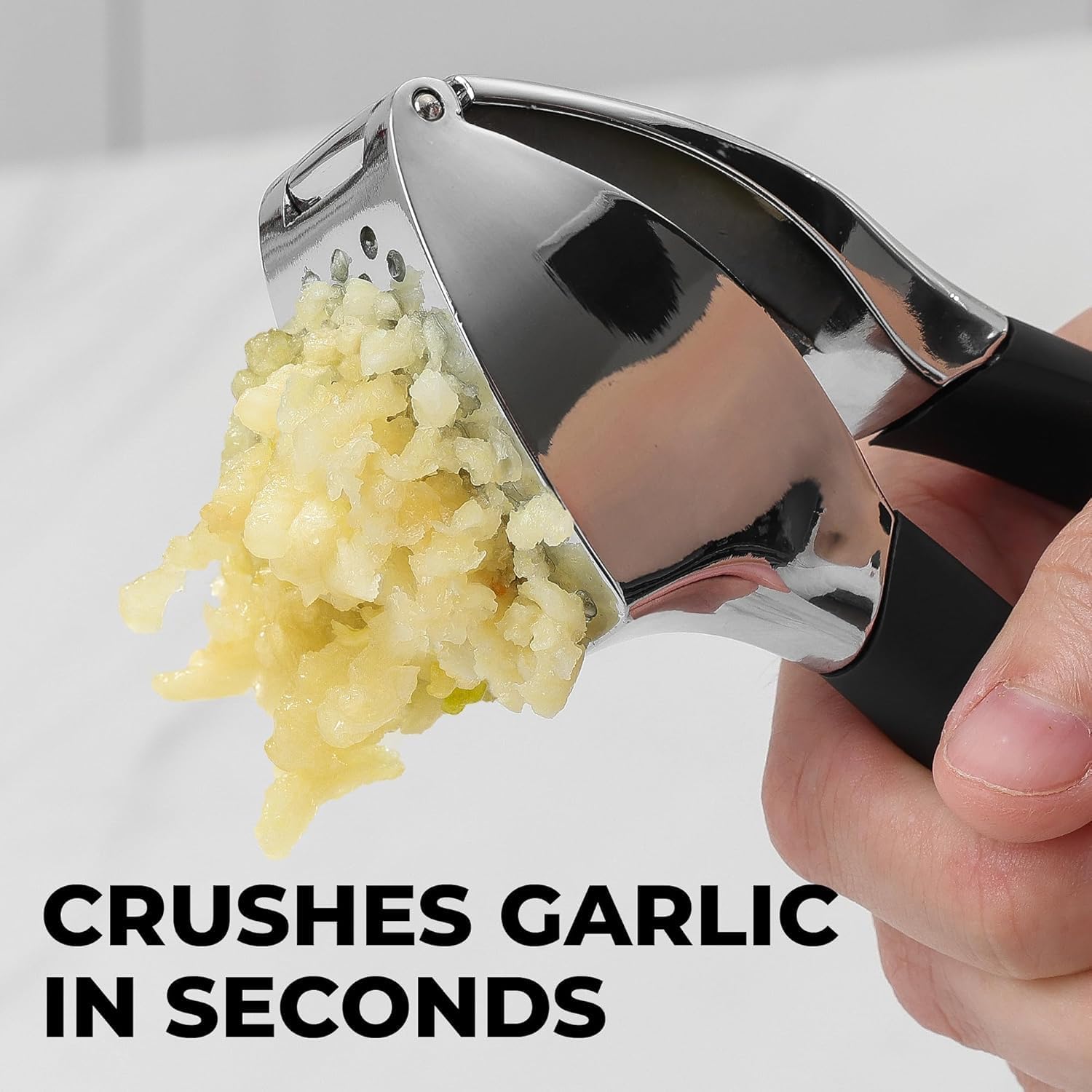 Comfort Grip Garlic Press Mincer Crusher Tool