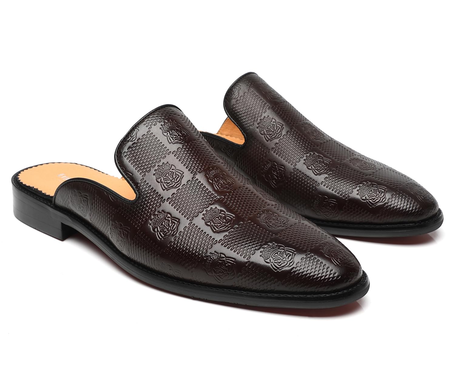 Erphpre Paul Mens Backless Loafers Genuine Leather Mules Shoes