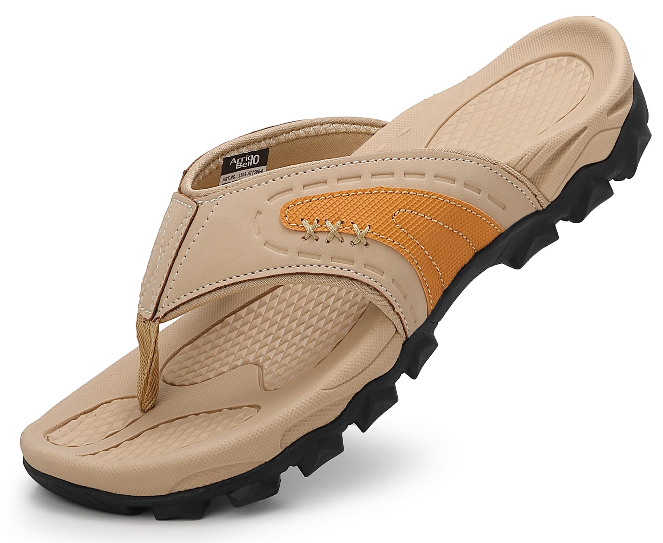 ARRIGO BELLO Tongs Homme Sandales de Sports Été Antidérapante Flip Flops Piscine Chaussures de Support pour l'extérieur, Randonnée Taille 41-46