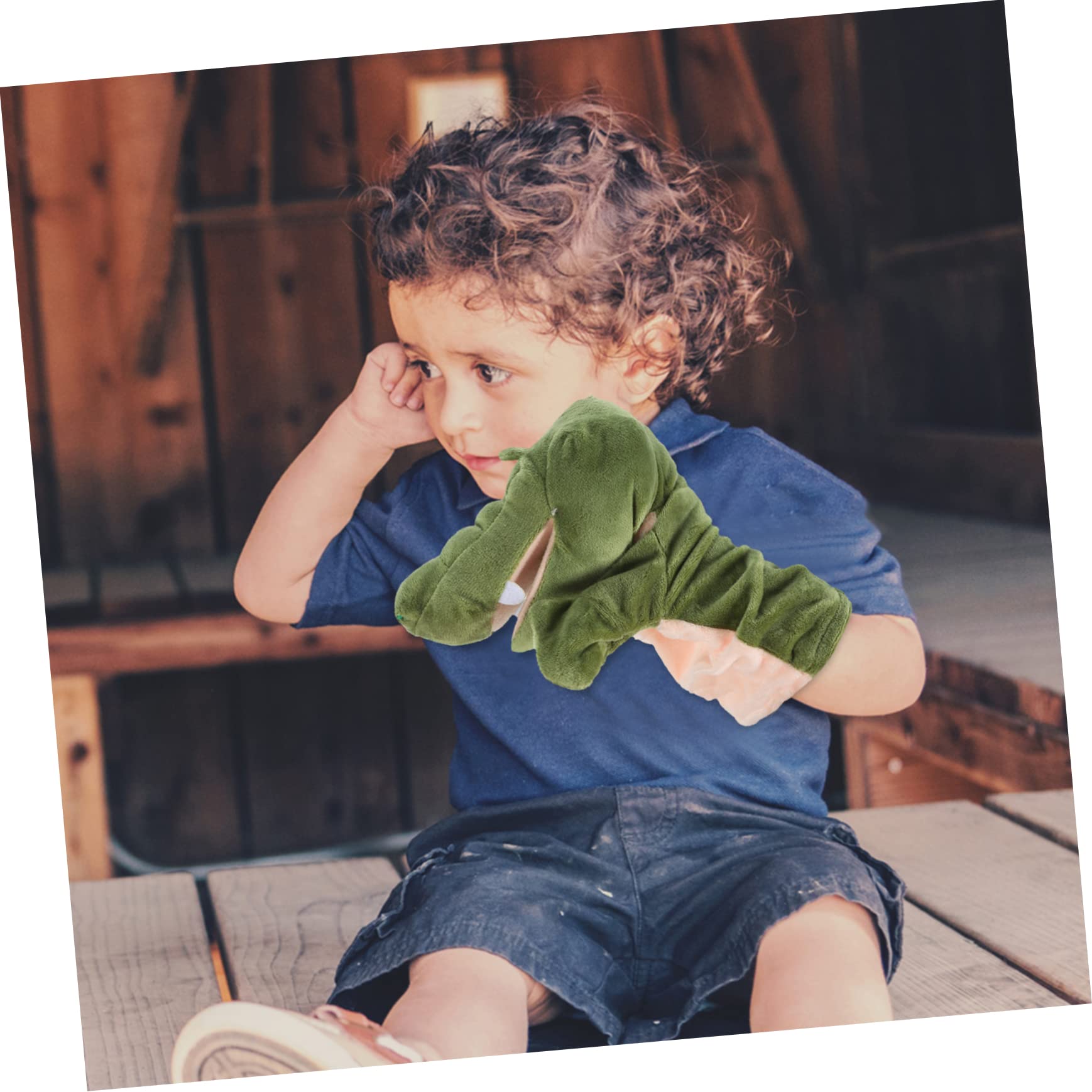 Supvox Krokodil Handpuppe Tier Handspielzeug für Kinder Puppentheater | Interaktive Krokodil-Handpuppe für Rollenspiele, Geschichten und gemeinsame Spielmomente zu Hause oder im