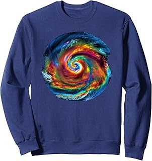 Hurricane Storm Chasing Typhoon Weather Radar Sweatshirt
