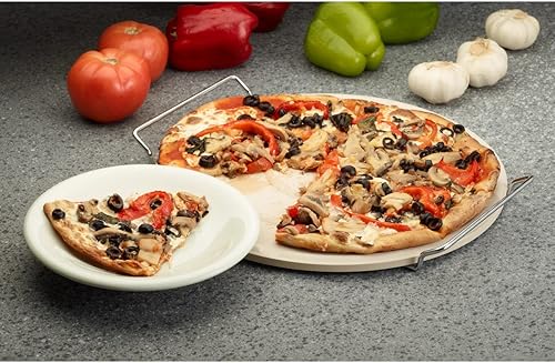 Miniatura 12 de Fantes - Sartén para pizza con borde ancho, aluminio pesado, original del mercado italiano desde 1906