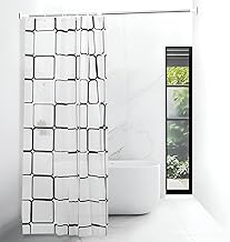 بطانة ستارة دش متعددة الاستخدامات - استخدم الحمام مقاس 72 بوصة عرضًا × 78 طولاً بمفردها أو كبطانة واقية مما يضمن انزلاق الماء بسهولة مع الحفاظ على ستارتك الزخرفية آمنة.