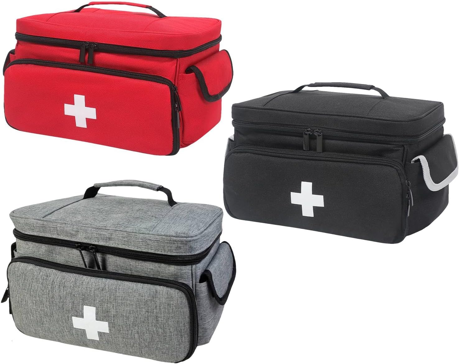 Medical Supplies Bag, Home Health Bag, Pill Bottle Organizer, Medicine Storage Bag, Nurse Travel Bag, Waterproof Medicine Storage With Protective Lining for Home Health Care, Hospice Visit, Travel