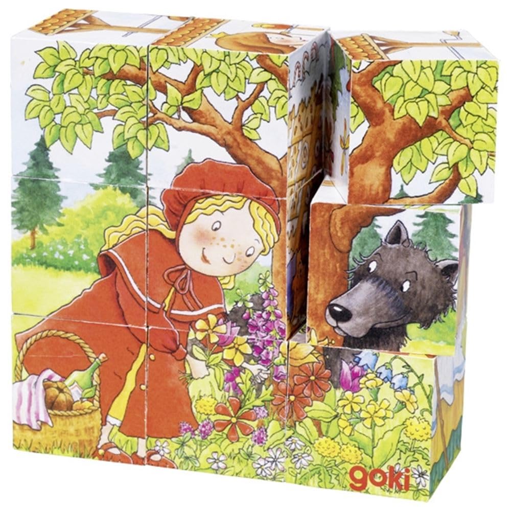 Goki Robust Fairy Tale Cube Puzzle