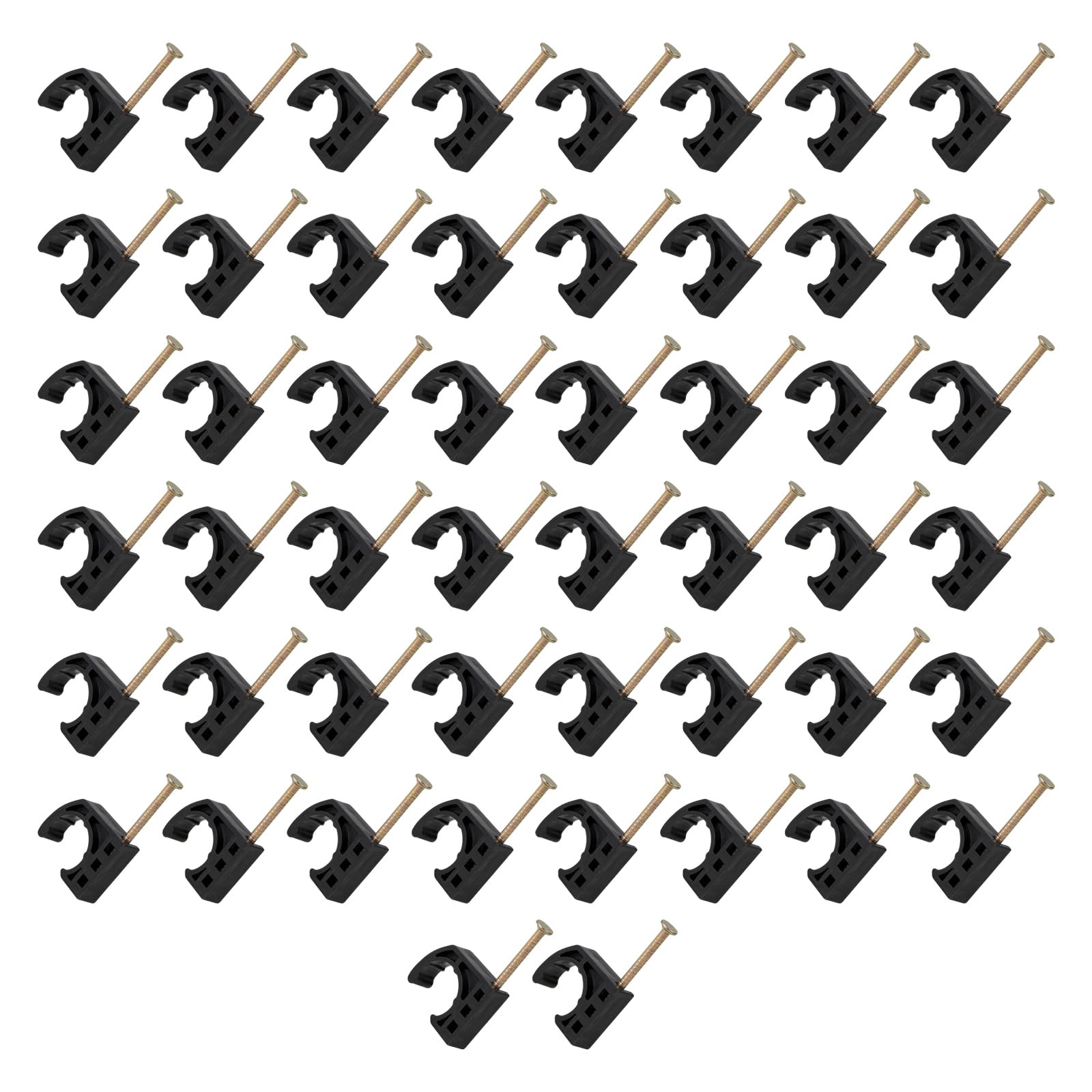 50pcs Measure J Clamps for Height CPVC Metal Tubing Strong Pipe Mounting Hardware Cpvc Tubing Clamps