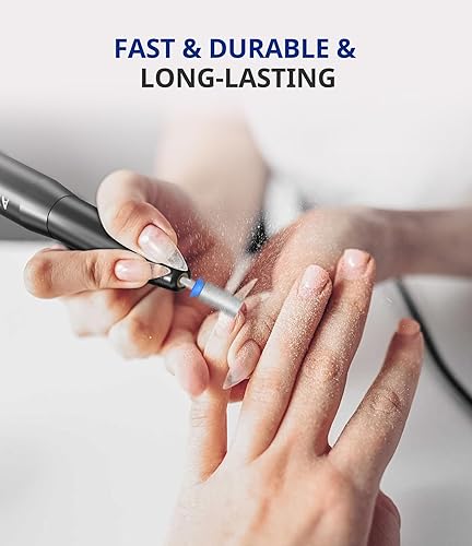 Miniatura 6 de AIRSEE Broca de carburo de tungsteno para uñas acrílicas, punta de cabeza de máquina de archivo eléctrico Efile para manicura, pulido y arte quitar