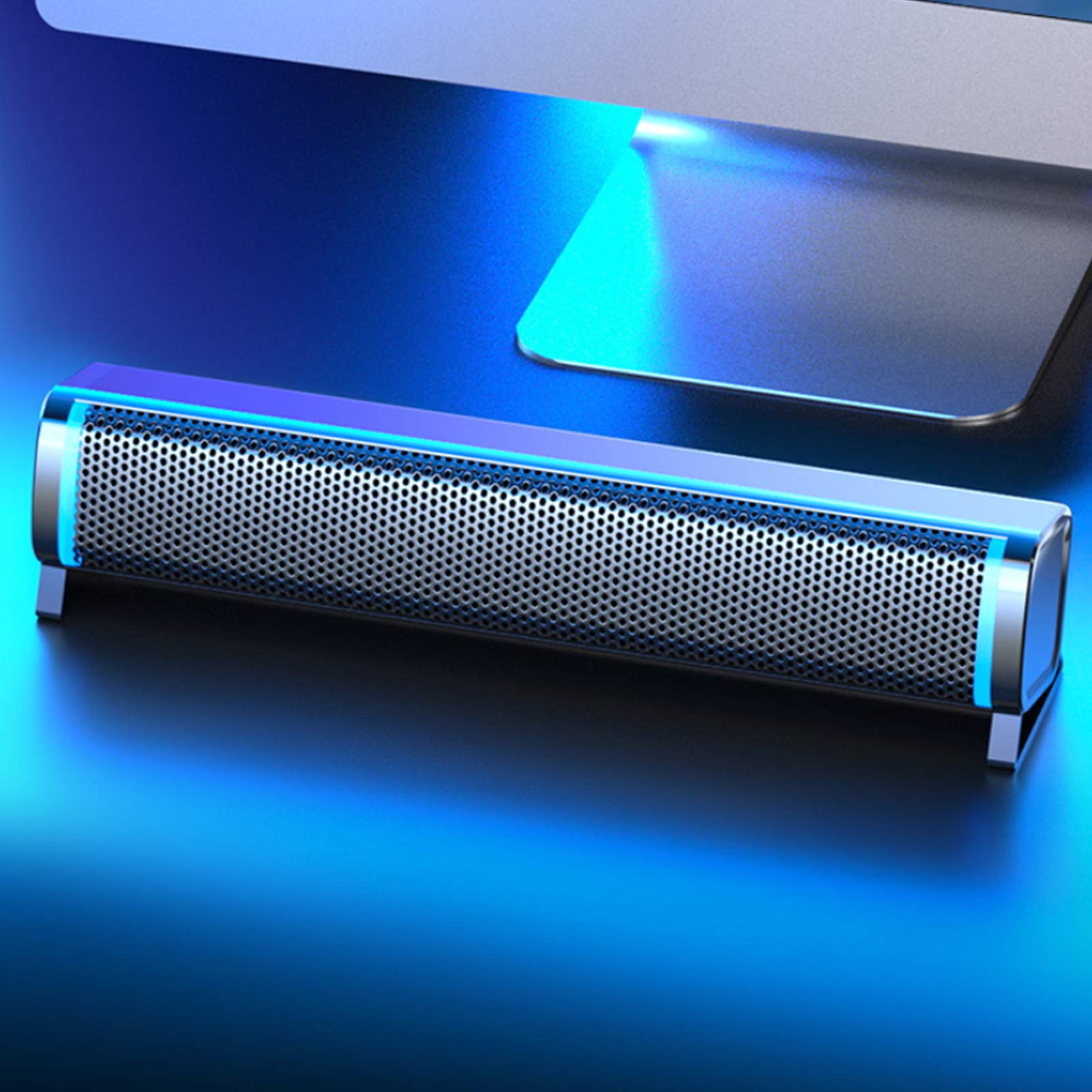 Subwoofer Soundbar Odporny na brud i zużycie System 2.0 Osiągnij odtwarzanie, a obudowa wykonana jest ze stopu aluminium, zintegruj się z biurem i życiem rodzinnym The New